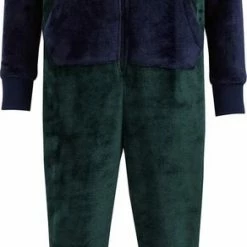Uitgang ๐ WE Fashion Jongens Onesie Met Embroidery En Capuchon - Maat 122/128 ๐ฅฐ