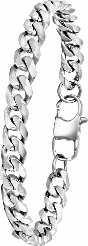 Begroting π Lucardi - Jongens - Armband Met Plating - Cadeau - Staal - Zilverkleurig β 4 Begroting π Lucardi - Jongens - Armband Met Plating - Cadeau - Staal - Zilverkleurig β - Afbeelding 4
