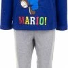 Aanbiedingen 🔥 Kinderpyjama - Super Mario - DonkerBlauw/Grijs - Maat 4 Jaar (104 Cm) 🧨