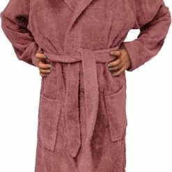 Beste Pirce ✨ HOMELEVEL Badstof Badjas Voor Kinderen 100% Katoen Voor Meisjes En Jongens Oud Roze Maat 176 🎉 -Bergstein Shop 341x840