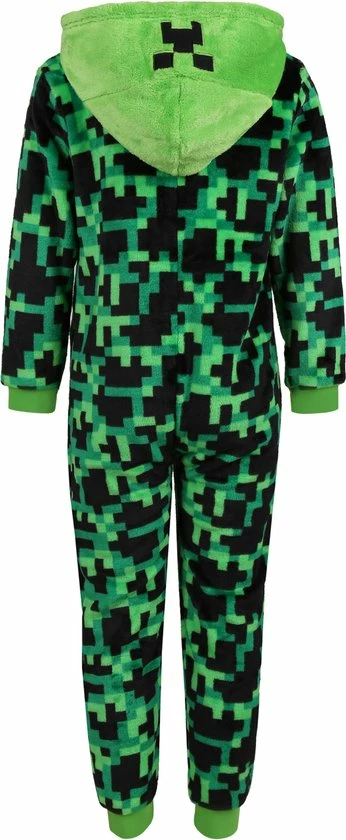 Kopen ⌛ Minecraft - Groen-Zwarte, Eendelige Pyjama Voor Jongens / 134 ⭐ 3 Kopen ⌛ Minecraft - Groen-Zwarte, Eendelige Pyjama Voor Jongens / 134 ⭐ - Afbeelding 3