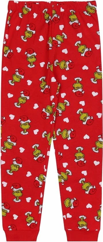 Flash-uitverkoop 🤩 Produkt The Grinch 🎁 Christmas - Pyjama Voor Meisjes, Katoen, Lange Broek, Rood / 98 🌟 3 Flash-uitverkoop 🤩 Produkt The Grinch 🎁 Christmas - Pyjama Voor Meisjes, Katoen, Lange Broek, Rood / 98 🌟 - Afbeelding 3
