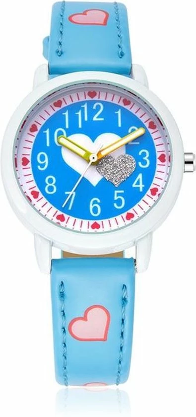 Begroting π Lazy Cat Meisjes Horloge - Hartjes – Leren Bandje – Blauw - π§ Girls β Watch π 1 Begroting π Lazy Cat Meisjes Horloge - Hartjes – Leren Bandje – Blauw - π§ Girls β Watch π