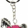 Coupon ❤️ Lg-imports Sleutelhanger Paard Junior 5 Cm Zilver/fuchsia 👏