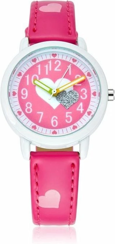 Begroting β¨ Lazy Cat Meisjes Horloge - Hartjes – Leren Bandje – Donker Roze - π§ Girls β Watch 𧨠1 Begroting β¨ Lazy Cat Meisjes Horloge - Hartjes – Leren Bandje – Donker Roze - π§ Girls β Watch π§¨