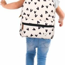 Beste deal 👏 Kidzroom Lucky Me - Rugzak - 2 T/m 6 Jaar - Wit - Hartjes 🎁 -Bergstein Shop 403x840