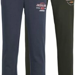 Promo 🔔 JACK & JONES JUNIOR JACK&JONES JUNIOR JPSTGORDON JJSTAMP SWEATPANTS 2PK MP JNR Jongens Broeken - Maat 176 👍
