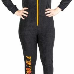 Flash-uitverkoop 🧨 Fortnite Onesie / Pyjama Met Oranje Logo - Maat 164 - 14 Jaar 👏
