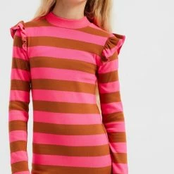 Nieuw 🔔 WE Fashion Meisjes Gestreepte Jurk Met Volants - Maat 122/128 ⌛ -Bergstein Shop 486x840 3