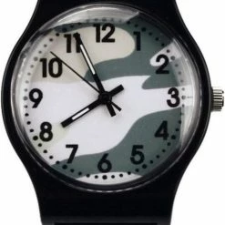 Hete verkoop 😀 Fako® - Kinderhorloge - Camouflage Army - Grijs 🎉