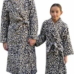 Flash-uitverkoop ✔️ Kinderbadjas Panter Bruintinten – Tijger Badjas Kind - 100% Coral Fleece – Badjas Kind Luipaard – Badrock – Fleece Badjas Kind - Maat 134/140 🥰 -Bergstein Shop 497x840 2