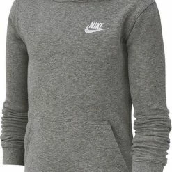 Aanbiedingen ✔️ Nike Sportswear Club Meisjes/Jongens Trui - Carbon Heather/White - Maat M 🧨