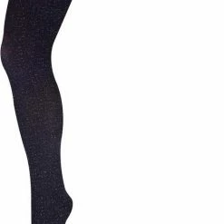 Nieuw ⭐ Sokkenmarkt.nl Kinderpanty Zwart Met Party Glitters Lurex 140-146 🌟