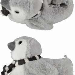 Promo 🧨 Apollo | Pantoffels Meisjes | Penguin | Grijs | 35/36 | Pantoffels Kinderen | Sloffen Kinderen 💯