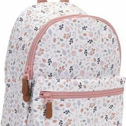 Gloednieuw 💯 Little Dutch Rugzak - Bloemetjes - Wit/Roze ⭐