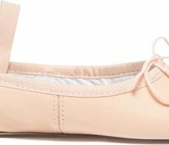 Promo ๐ Balletschoenen Meisje Roze - Dansschoentjes Voor Kinderen - Rumpf 1001 - Leer - Hele Zool - Maat 27 ๐