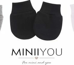 Beste Pirce 🔥 MINIIYOU 3 Paar Baby Krabwantjes - Zwart Wit Grijs 😀