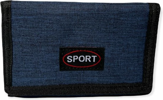 Groothandel π Sport Nylon Portemonnee – Klittenband Sluiting – Portemonnee Voor Jongens En Meiden – Portemonnee Heren - Blauw π 1 Groothandel π Sport Nylon Portemonnee – Klittenband Sluiting – Portemonnee Voor Jongens En Meiden – Portemonnee Heren - Blauw π