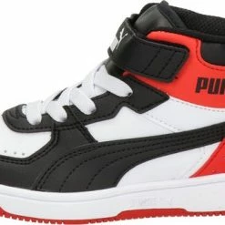 Groothandel ✔️ PUMA Rebound JOY AC PS Unisex 👟 Sneakers - White/Black/HighRiskRed - Maat 29 🥰 -Bergstein Shop 550x341