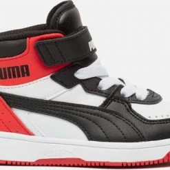 Groothandel ✔️ PUMA Rebound JOY AC PS Unisex 👟 Sneakers - White/Black/HighRiskRed - Maat 29 🥰