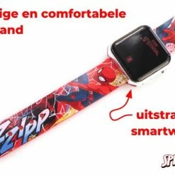 Groothandel 👍 LED Horloge Spiderman Voor Kinderen - Digitaal Smartwatch Look – Spider-man Rood Kinderhorloge LW01 😉 -Bergstein Shop 550x366 26