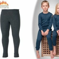 Aanbiedingen 😍 Therma -Tec Heat Essentials - Thermokleding Kinderen - ThermoBroek - 152-164 - Antraciet Grijs - Thermo Ondergoed - Thermo Legging - Thermo Broek ❤️
