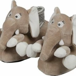 Beste deal 🎁 Apollo | Dierensloffen | Olifant | Beige | Maat 23/24 | Kindersloffen | Pantoffels Kinderen 🔔
