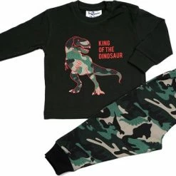 Nieuw 😉 Fun2Wear - Pyjama Dino - Groen - Maat 128 - Jongens 🧨