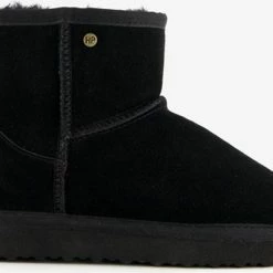 Gloednieuw ⌛ Hush Puppies Gevoerde Suede Meisjes Enkellaarsjes - Zwart - Maat 33 - Echt Leer 🌟 -Bergstein Shop 550x407 2