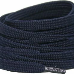 Promo 👏 Veters.nl Platte Schoenveters 8mm Polyester Donkerblauw 120cm 🥰