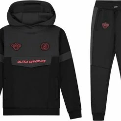 Gloednieuw 😍 Black Bananas Black Banana's Trainingspak Jr Mist Zwart-152 👍