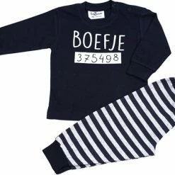 Flash-uitverkoop 😍 Fun2Wear - Pyjama Boefje - Navy Blauw - Maat 92 - Jongens, Meisjes 🧨