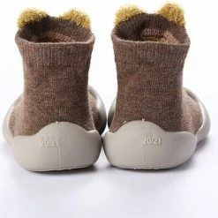 Gloednieuw 🎁 Baby-slofje.nl Anti-slip Babyschoentjes - Soksloffen - Eerste Loopschoentjes Van Baby-Slofje - Bruin Giraffe Maat 22/23 🥰 -Bergstein Shop 550x435 5