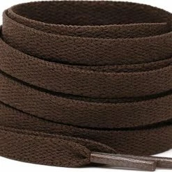 Beste Verkoop ⭐ Lacetty Schoenveters - Veters - Plat - Bruin - Veterlengte 120 Cm – 8 Mm ⭐