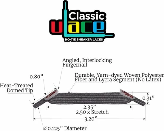 Beste Pirce π U-Lace Classic - Elastische Veters - Zwart - Mix-N-Match Pack π 3 Beste Pirce π U-Lace Classic - Elastische Veters - Zwart - Mix-N-Match Pack π - Afbeelding 3