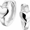 Nieuw ✨ Yep! Klapoorringen Hart 11,5 Mm - Zilver ✔️