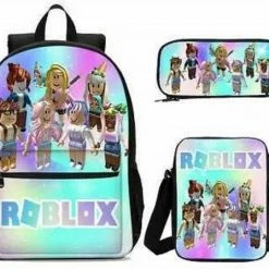 Kopen 🎁 Gift Land® Roblox Rugzak- Kinder Rugtas En Pennen Etui Met Een Bijhorende Lunchtas - Blauw Schooltas - 16 Liter - 3 Ritsvakken 👍