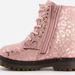 Top 10 🎉 Blue Box Meisjes Veterboots Met Luipaardprint - Roze - Maat 21 😀 -Bergstein Shop 550x455 6