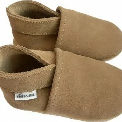 Flash-uitverkoop 🛒 Baby-slofje.nl Bruine Suede Babyslofjes Van Baby-Slofje Maat 18/19 - Coca Mocha 🛒