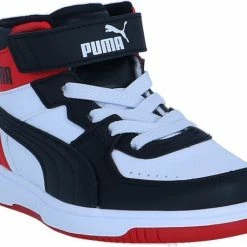 Groothandel ✔️ PUMA Rebound JOY AC PS Unisex 👟 Sneakers - White/Black/HighRiskRed - Maat 29 🥰 -Bergstein Shop 550x458 1