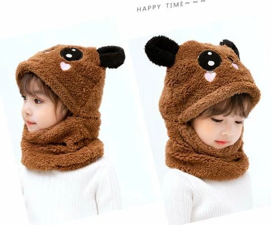 Kopen β€οΈ Fiory Wintermuts En Sjaal Kinderen| 2 In 1| Wintermuts Beer Kids| Muts| Fleece Wintermuts| Bruin | 1.5 -5 Jaar π 2 Kopen β€οΈ Fiory Wintermuts En Sjaal Kinderen| 2 In 1| Wintermuts Beer Kids| Muts| Fleece Wintermuts| Bruin | 1.5 -5 Jaar π - Afbeelding 2