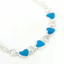 Kopen 🧨 Armband Meisje- Hartjes- Glow In The Dark- Zilver Blauw- Kadootje- Kind- LiLaLove 🛒 -Bergstein Shop 550x469 3