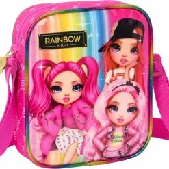 Aanbiedingen 🌟 Rainbow High Mini Schoudertas, Pink - 18 X 16 X 4 Cm - Polyester ❤️