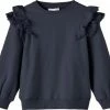 Gloednieuw ⌛ NAME IT NMFOMI SWEAT BRU Meisjes Trui - Maat 86 ❤️