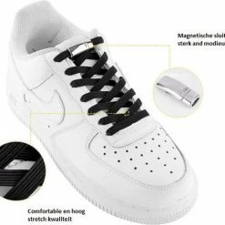 Groothandel 🎁 Shoelaces Magnetische Schoenveters - Magneet Veters - Niet Meer Strikken - Zwart - Unisex - Volwassenen - Kinderen 🔔