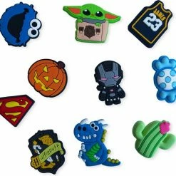 Beste Verkoop ❤️ Merkloos Charms Voor Crocs - Accessoires Voor Crocs - 10 Willekeurige Pins - Jongens 🛒