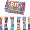 Begroting 🎁 United Oddsocks ODD 🧦 SOCKS Meisjes Sokken BFF Multipack - Mistmatched Sokken - Maat 30-38 - Cadeaudoos 👏