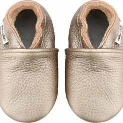 Top 10 😉 Baby-slofje.nl Goudkleurige Effen Babyslofjes Van Baby-Slofje Maat 20-21, Voor 6-12 Maanden ✔️ -Bergstein Shop 550x505 4