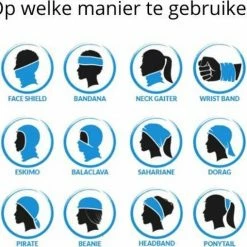 Coupon 👏 Merkloos Bandana - Zwart - Unisex - Festival - Carnaval - Bandana Hond 🤩 -Bergstein Shop 550x509