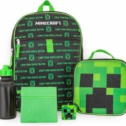 Aanbiedingen 🛒 Minecraft Crafting Since Alpha Rugzak Jongens 5 Stuks - Hoogte 41cm 👏
